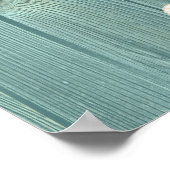 Seepferdchen Vintage Aqua Holzposter Poster (Ecke)