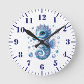 Seepferdchen Wanduhr (Vorderseite)