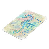 Seepferdchen-Wasserfarben-Magnet Magnet (Linke Seite)