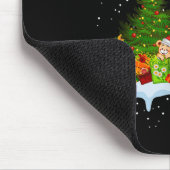 Seepferdchen-Weihnachtsbaumlichter Lustige Weihnac Mousepad (Ecke)