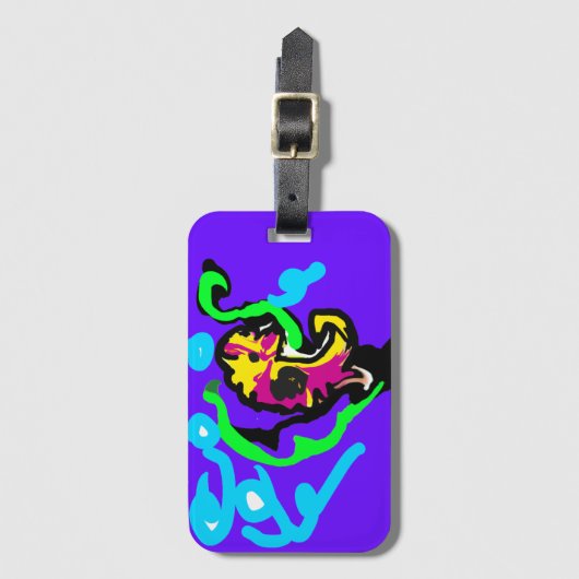 Seepferdchenfarbe Gepäckanhänger (Vorderseite Vertikal)