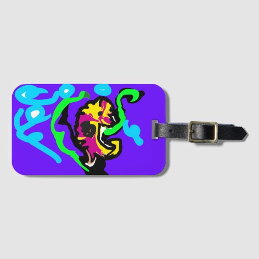 Seepferdchenfarbe Gepäckanhänger (Vorderseite (Horizontal))