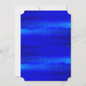 Seepferde am Meer Blue Beach Hochzeitseinladungen Einladung (Rückseite)