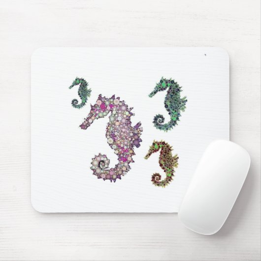 Seepferde Art von LeahG Mousepad (Mit Mouse)