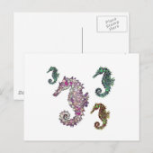 Seepferde Art von LeahG Postkarte (Vorne/Hinten)