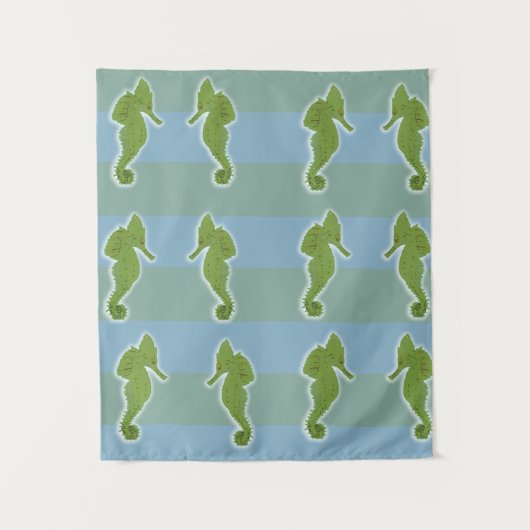 Seepferde Art Wall Tapestes Wandteppich (Vorderseite)