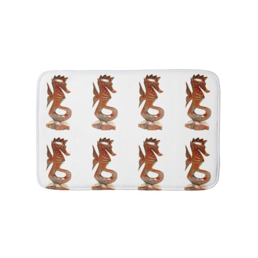 Seepferde auf weiß badematte (Vorderseite)