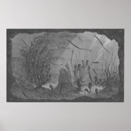 Seepferde aus antiken Aquarien Poster