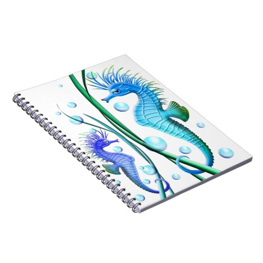Seepferde Cartoon Notebook Notizblock (Rechte Seite)