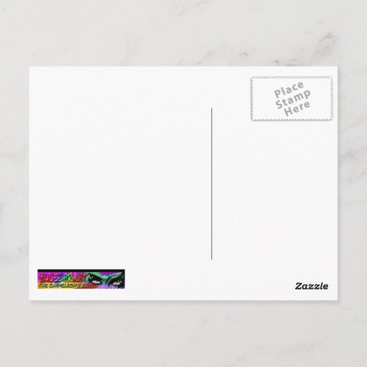 Seepferde Cartoon Postkarte (Rückseite)