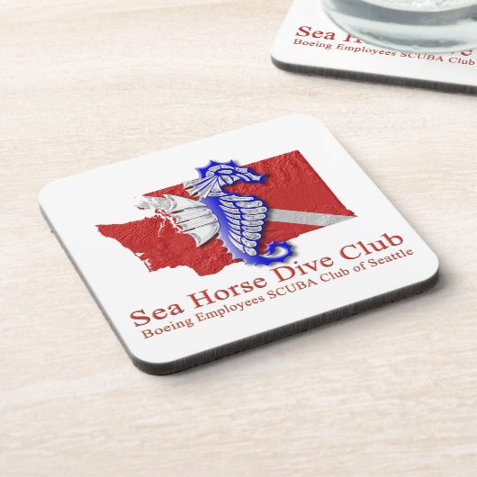 Seepferde Divie Club Logo Untersetzer (Linke Seite)