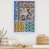 Seepferde, Eidechsen, Libellen, Schmetterlinge Poster (Küche)