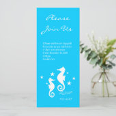 Seepferde Einladung (Stehend Vorderseite)