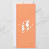 Seepferde Einladung (Rückseite)