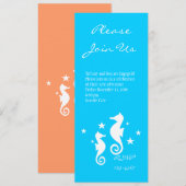 Seepferde Einladung (Vorne/Hinten)