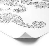 Seepferde Erwachsenenfarben-Poster Poster (Ecke)