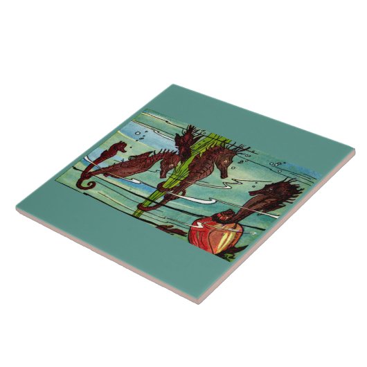 Seepferde Fliese (Seite)