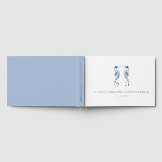 Seepferde für Hochzeiten Gästebuch (Voll)