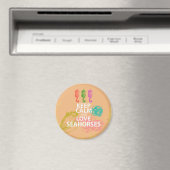 Seepferde für Ruhe und Liebe behalten Geschenk Ein Magnet (In Situ (Geschirrspüler))
