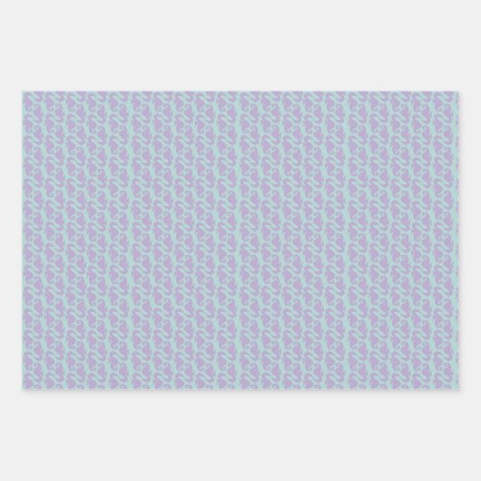 Seepferde Galore Geschenkpapier Set (Vorderseite)