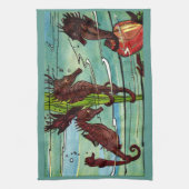 Seepferde Geschirrtuch (Vertikal)