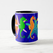 Seepferde, Hoffnung - 15 oz. Kombinations Tasse (Vorderseite Links)