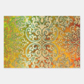 Seepferde, Holzbeeren und Cardiff-Sampler Geschenkpapier Set (Vorderseite 2)