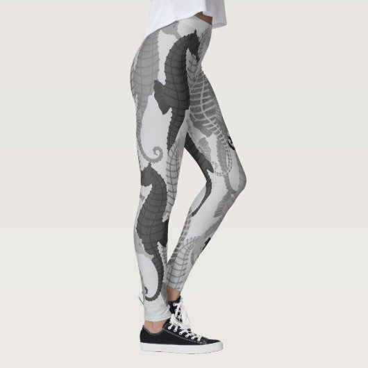 Seepferde in den Schatten des Graus - Leggings (Rechts)