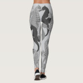 Seepferde in den Schatten des Graus - Leggings (Rückseite)