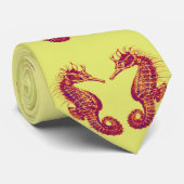 Seepferde in der Liebe Krawatte (Gerollt)