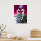 SEEPFERDE IN DER LIEBE PINK FUCHSIA MUTTER VON PEA POSTER (Küche)