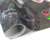 SEEPFERDE IN DER LIEBE, PINKEN AQUAMARIN BLAUEN MU GESCHENKPAPIER (Rolleneckpunkt)