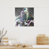 SEEPFERDE IN DER LIEBE , PINKWEISE MUTTER DER PFLA POSTER (Küche)