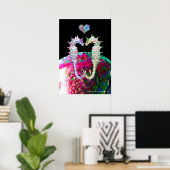 SEEPFERDE IN LIEBE UND PINKMOTHER POSTER (Heimbüro)