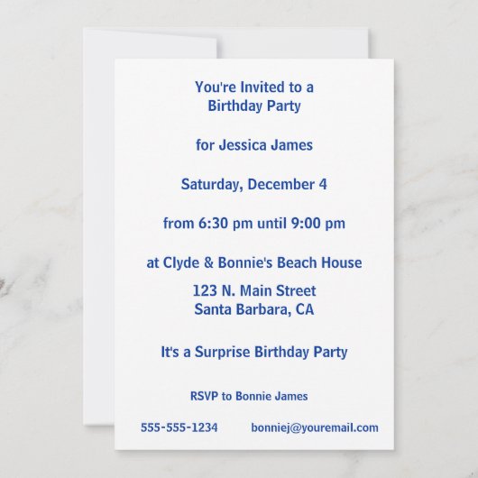 Seepferde in Pastell Green Einladung (Rückseite)