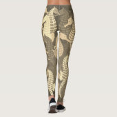 Seepferde in Sepia - Leggings (Rückseite)
