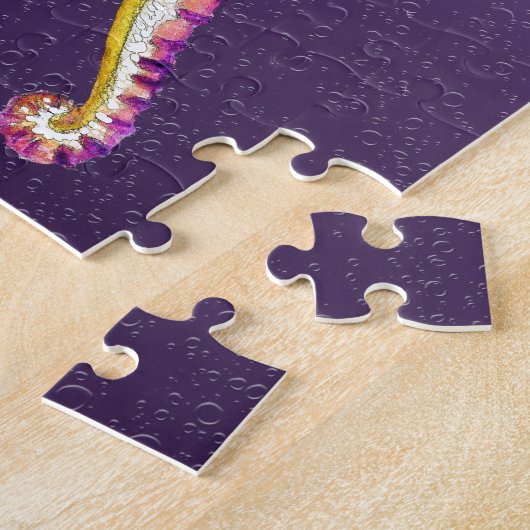Seepferde Küssen Lila Puzzle (Seite)