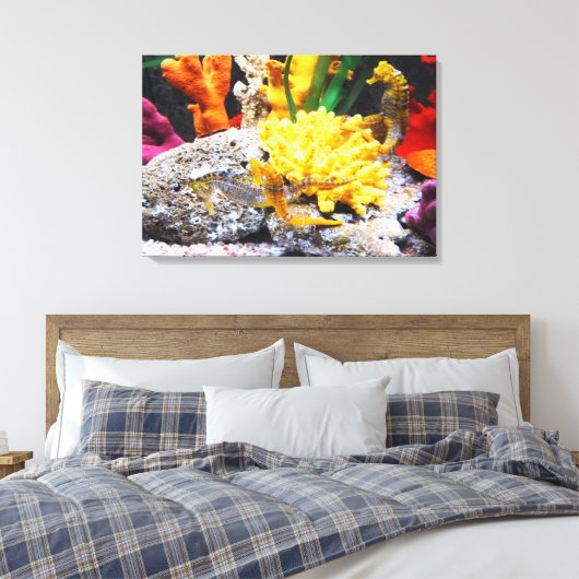 Seepferde Leinwanddruck (Insitu (Schlafzimmer))