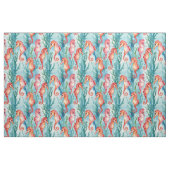 Seepferde mit Blasen und Algen-Pflanze Stoff (Fat Quarter (45,7 x 55,9 cm))
