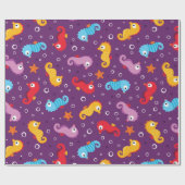 Seepferde Nahtloses Muster Geschenkpapier (Flach)