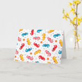 Seepferde Nahtloses Muster Karte (Gelbe Blume)