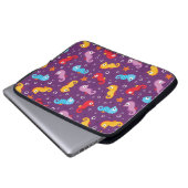 Seepferde Nahtloses Muster Laptopschutzhülle (Vorne Knopf)