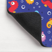 Seepferde Nahtloses Muster Mousepad (Ecke)