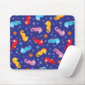 Seepferde Nahtloses Muster Mousepad (Mit Mouse)