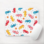 Seepferde Nahtloses Muster Mousepad (Mit Mouse)