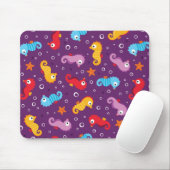 Seepferde Nahtloses Muster Mousepad (Mit Mouse)