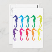 Seepferde Postkarte (Vorne/Hinten)