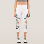 Seepferde schwimmen capri leggings (Vorderseite)