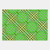 Seepferde, Taffi Op Art & Cardiff Sampler Geschenkpapier Set (Vorderseite 2)