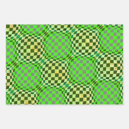 Seepferde, Taffi Op Art & Cardiff Sampler Geschenkpapier Set (Vorderseite 2)